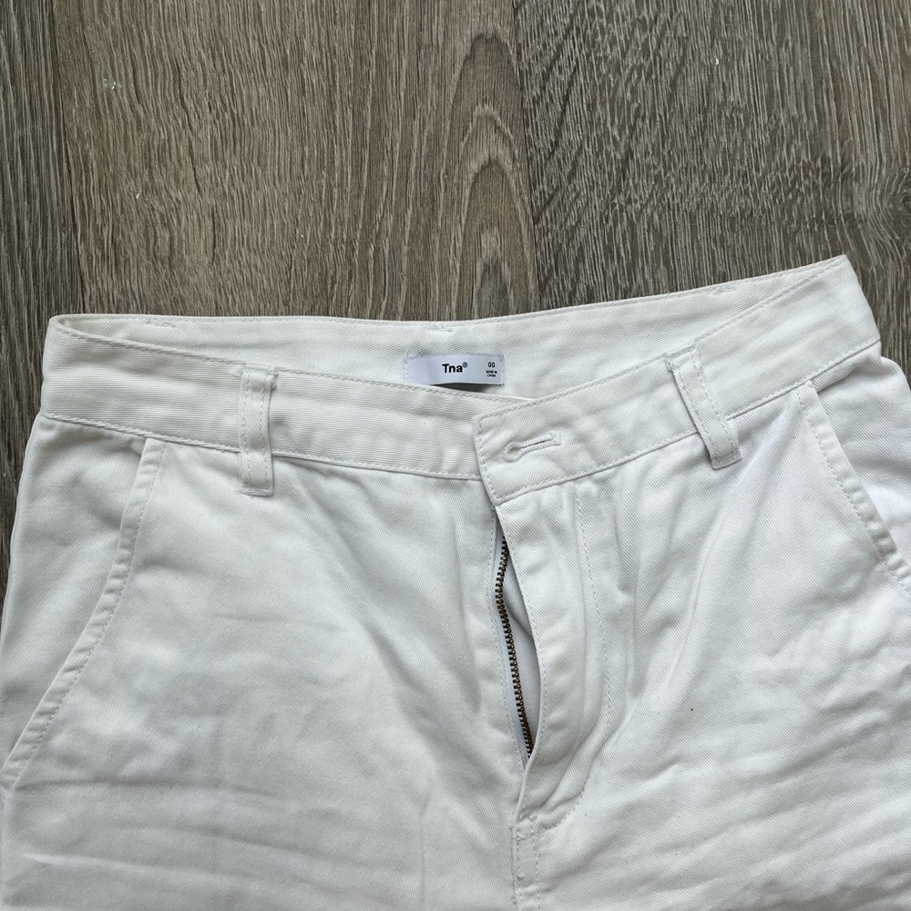 White TNA pants